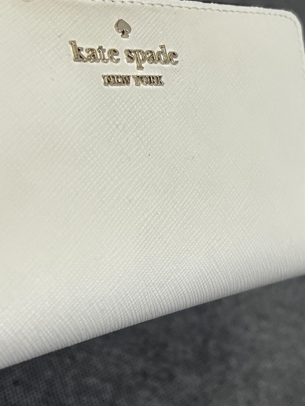 Pre Owned Kate Spade Large Slim Bifold Wallet Meringue - Picture 5 of 16